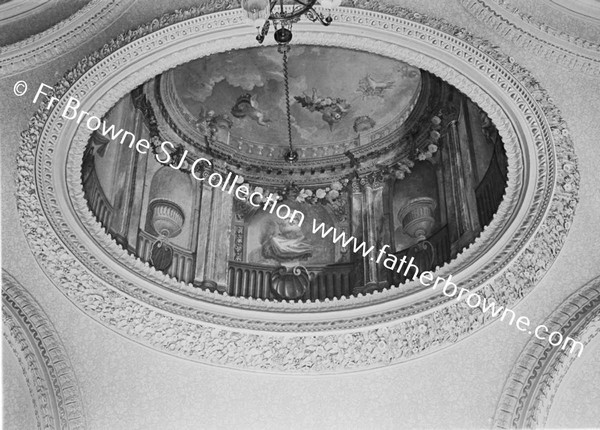 BEAULIEU  CENTRE OF DRAWING ROOM CEILING BY A KAUFFMAN